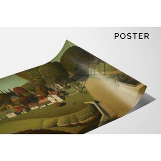 The Birthplace of Herbert Hoover, West Branch, Iowa - Grant Wood | Reproduction Tableau Décoration murale affiche copie