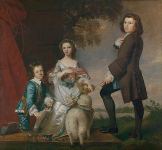Sir Joshua Reynolds - Thomas 17401825 and Martha Neate 1741after 1795 with His Tutor Thomas Needham.webp