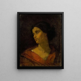 Thomas Couture - Head Of A Woman Study.webp