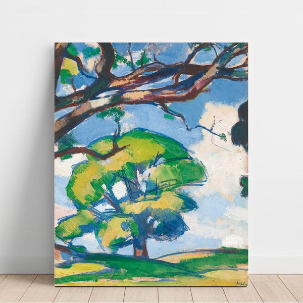 Riproduzione del dipinto Trees, Douglas Hall - Samuel John Peploe