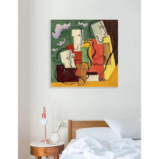 Trois personnages - Louis Marcoussis | Reproduction Tableau Décoration murale affiche copie