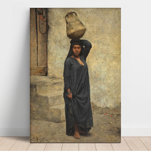 Riproduzione del dipinto Un trasportatore d'acqua egiziano - Ludwig Deutsch