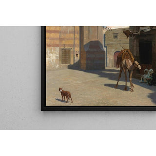 Une Journée Chaude au Caire Devant La Mosquée - Jean-Léon Gérôme | Reproduction Tableau Décoration murale affiche copie