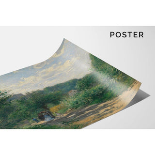 Une route à Louveciennes - Pierre-Auguste Renoir | Reproduction Tableau Décoration murale affiche copie