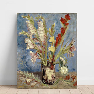 Vase avec glaïeuls et asters de Chine - Vincent van Gogh | Reproduction Tableau Décoration murale affiche copie