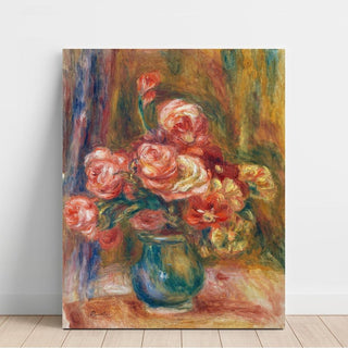 Vase de roses - Pierre-Auguste Renoir | Reproduction Tableau Décoration murale affiche copie