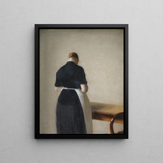 Vilhelm Hammershi - Woman seen from the Back.webp