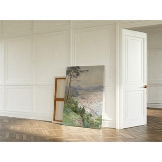 Vue de Bregenz et du lac de Constance - Edward Theodore Compton | Reproduction Tableau Décoration murale affiche copie