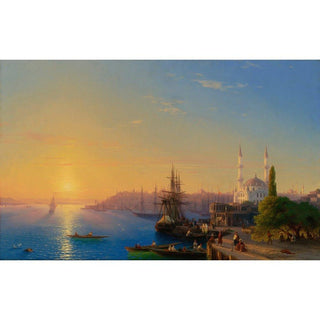 Vue de Constantinople et du Bosphore - Ivan Konstantinovich Aivazovsky | Reproduction Tableau Décoration murale affiche copie
