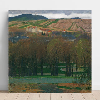 Vue de Heiligenstadt sur le Nußberg - Carl Moll | Reproduction Tableau Décoration murale affiche copie