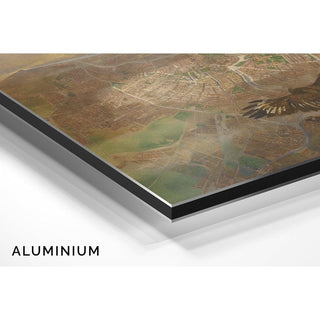 Vue de Vienne depuis une altitude de 3000 m au-dessus de la Gloriette de Schönbrunn - Carl Moll | Reproduction Tableau Décoration murale affiche copie