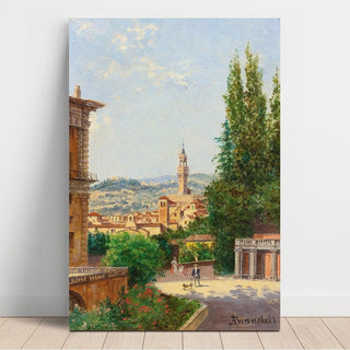 Vue du Palazzo Vecchio depuis les jardins de Boboli, Florence - Antonietta Brandeis | Reproduction Tableau Décoration murale affiche copie