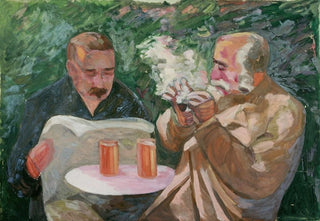 Walther Gamerith - Zwei Mnner in einer Gastwirtschaft.webp