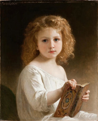 William Bouguereau - The Story Book.webp