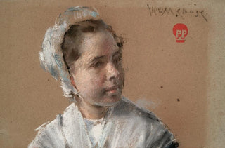 William Merritt Chase - Head of a Young Girl.webp