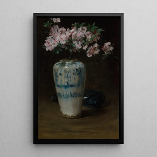 William Merritt Chase - Pink Azalea Chinese Vase.webp
