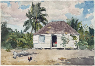Winslow Homer - Native hut at Nassau.webp