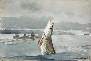 Winslow Homer - Pike Lake St John Ouananiche Fishing.webp