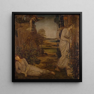 Zéphyr portant Psyché à la montagne - Sir Edward Coley Burne-Jones