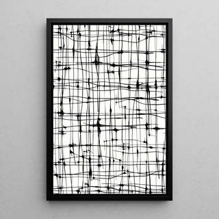 Design poster in bianco e nero - Linee Eteree