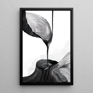 Manifesti design in bianco e nero - Fusione Organica