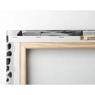 Tavola decorativa design bianco e nero - Multitude Silencieuse