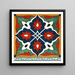 18 piastrelle di piastrelle decorative della Commissione di delimitazione afghana Pl 08 - Commissione di delimitazione afghana — quadro incorniciato alla parete