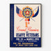 Poster vintage riunione USAFFE veterani 1953 decorazione murale retrò