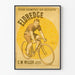 Poster vintage Eldredge 20.000 chilometri in bicicletta