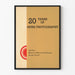 Poster 20 Anni di Fotografia Notizie Museo di Storia e Tecnologia