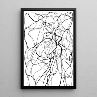 Design poster in bianco e nero - Intreccio Selvaggio