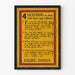 Poster vintage di reclutamento - 4 domande per uomini non arruolati