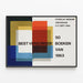 Poster Vintage Expo 50 Libri Più Curati - Amsterdam 1964 — quadro incorniciato alla parete