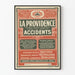 Poster La Providence Assicurazioni Infortuni Parigi 1910