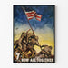 Poster di Guerra 7th War Loan - Soldati Americani e Bandiera USA