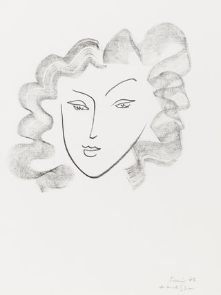Chevelure ruban de fumée, 1942 – œuvre graphique d’Henri Matisse