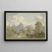 Vista di Brunnen nel cantone di Schwyz - Achilles Benz — quadro incorniciato alla parete