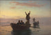 Pesca con orologio a pesce con rete in deriva, al mattino presto - A Dorph — vista dell’opera