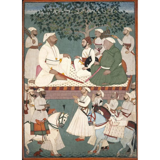 A Master of the Mandi atelier - Maharaja Sidh Sen Receiving an Embassy.webp