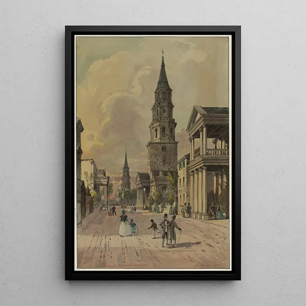 Chiesa principale di Charleston - A Meyer — quadro incorniciato alla parete