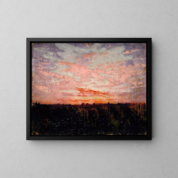 Studio di alba o tramonto per un libro sulla colorazione nel regno animale - Abbott Handerson Thayer — quadro incorniciato alla parete