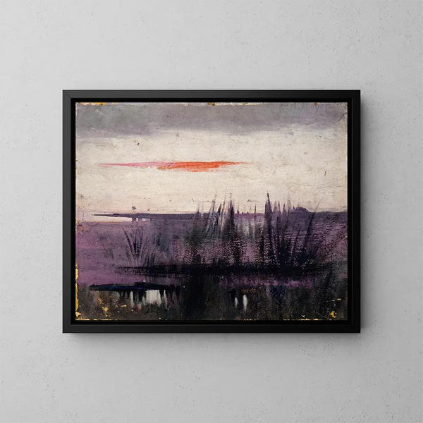 L'analisi del cielo simulato da fenicotteri rosa per il libro sulla colorazione nel regno animale - Abbott Handerson Thayer — quadro incorniciato alla parete