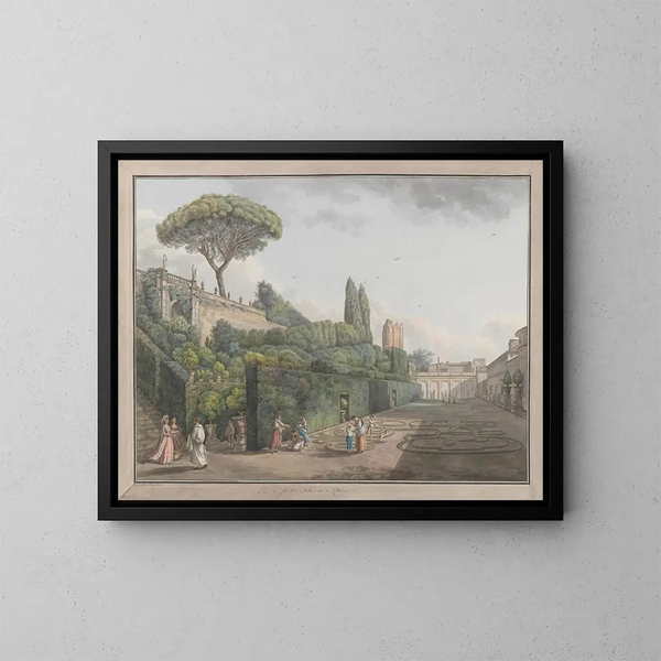 Giardino del Palazzo Colonna - Abraham Louis Rodolphe Ducros — quadro incorniciato alla parete
