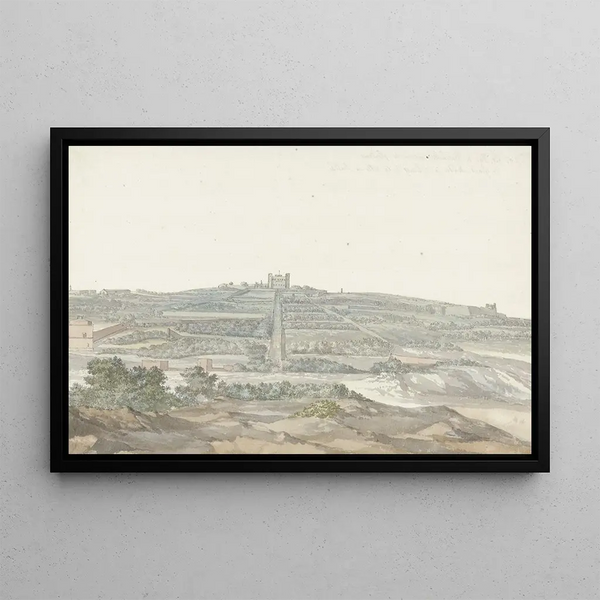 AbrahamLouisRodolphe Ducros - Gezicht op Vedala paleis van de grootmeester gelegen in het Boschetto op Malta.webp
