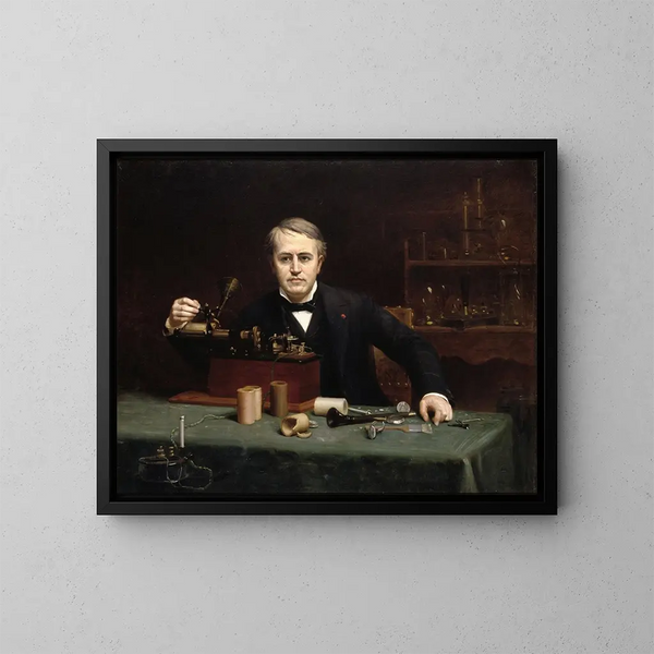 Thomas Alva Edison - Abraham Archibald Anderson — quadro incorniciato alla parete
