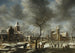 Paesaggio con pattinatori - Abraham Beerstraaten — vista dell’opera