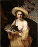 Bergère con una ciotola di uva - Abraham Bloemaert — vista dell’opera