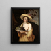 Bergère con una ciotola di uva - Abraham Bloemaert — quadro incorniciato alla parete