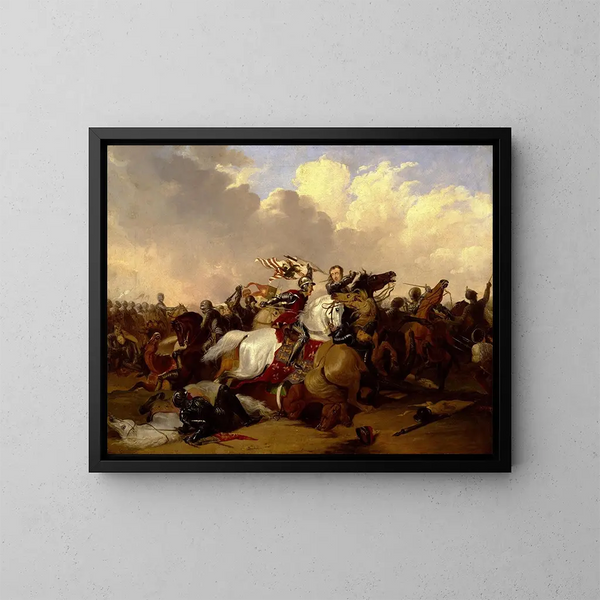 Bataille di Bosworth - Abraham Cooper — quadro incorniciato alla parete