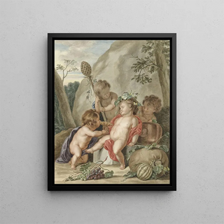 Abraham Delfos - Kinderbacchanaal after Jacob de Wit.webp
